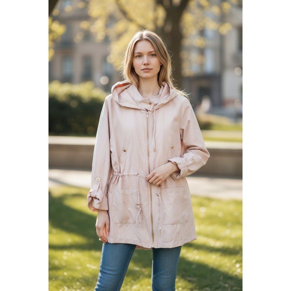 Clean Girl Pink Utility Jacket Chore Coat Barn Feminine Fiherman Military Size L